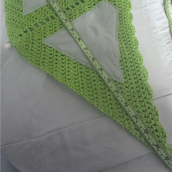 Crochet green Cropped Sofia - Picture 6 of 7